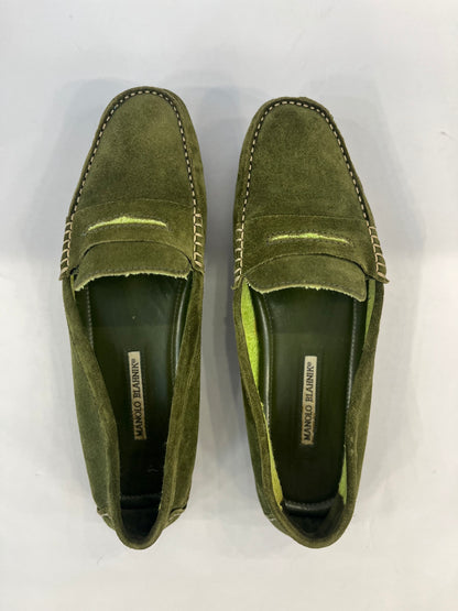 MANOLO BLAHNIK Suede Loafers / US10 UE41.5