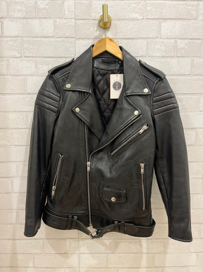 BLK DNM Leather Biker Jacket / M