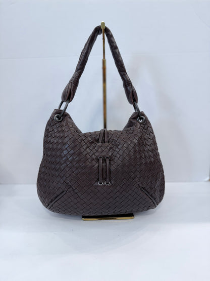 BOTTEGA VENETA Brown Leather Hobo Bag