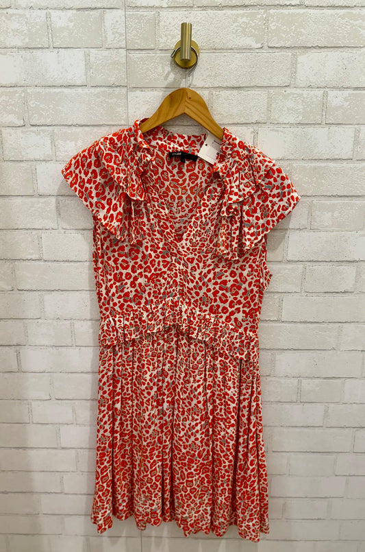 MAJE   No Sleeve  V Neck Midi Dress/US1