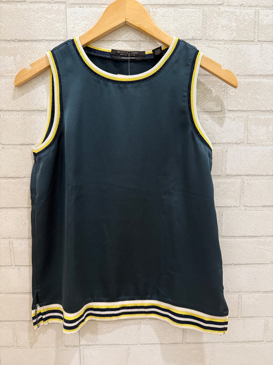 SCOTCH & SODA Lurex Collar Tank Top/XS