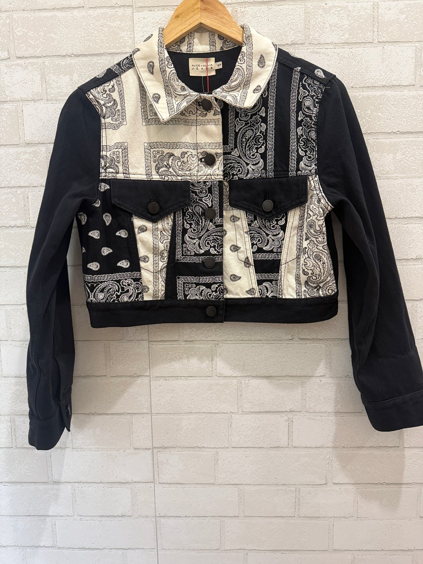 ALICE+ OLIVIA NWT Cropped Denim Jacket/S