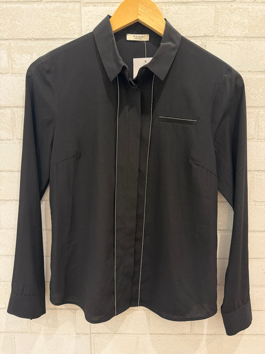 PESERICO Silk Trim-Detailed Shirt / XS-IT38