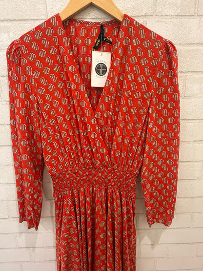 MAJE LS  V Neck  Long Dress/ EU40- M