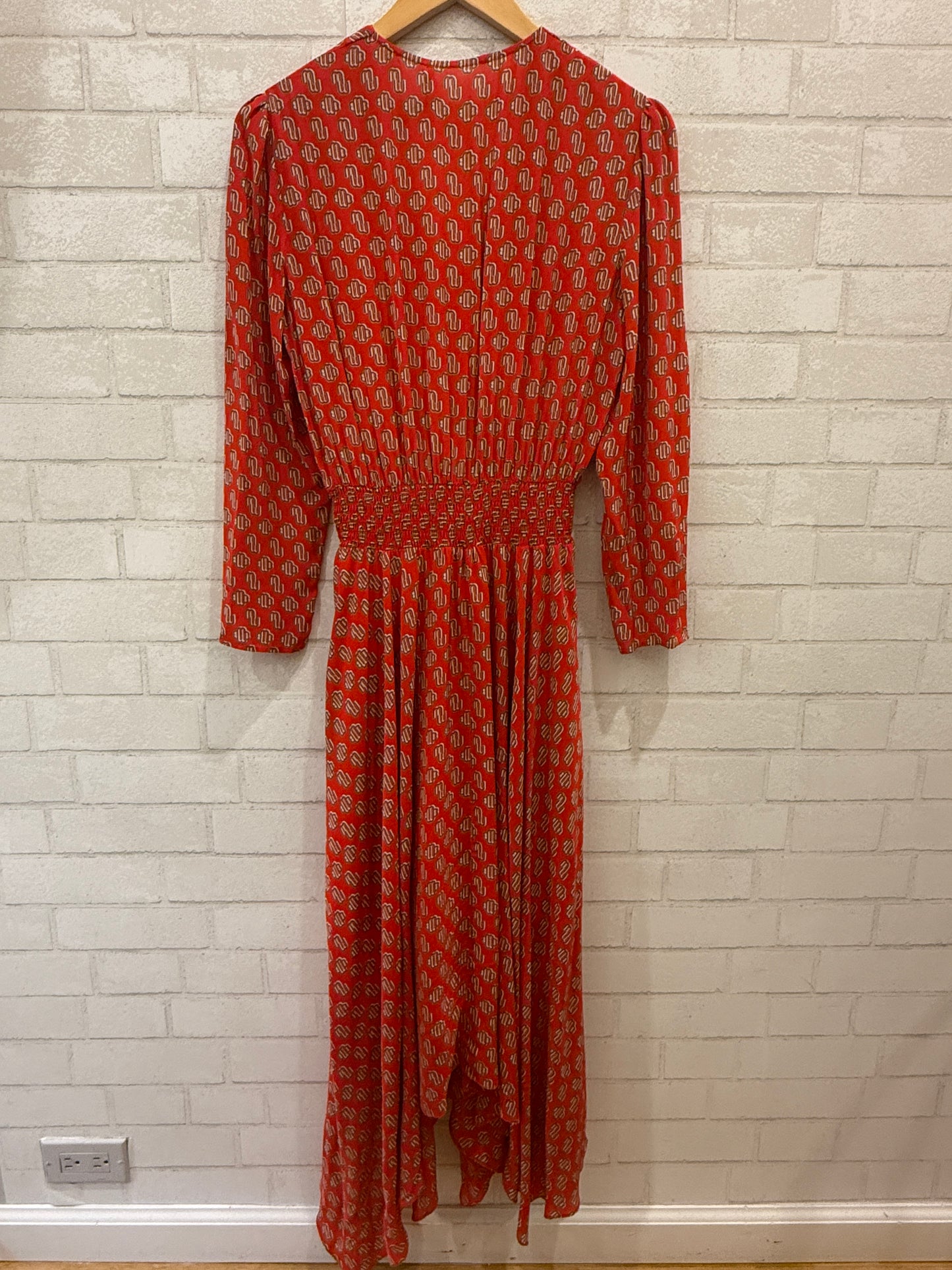 MAJE LS  V Neck  Long Dress/ EU40- M