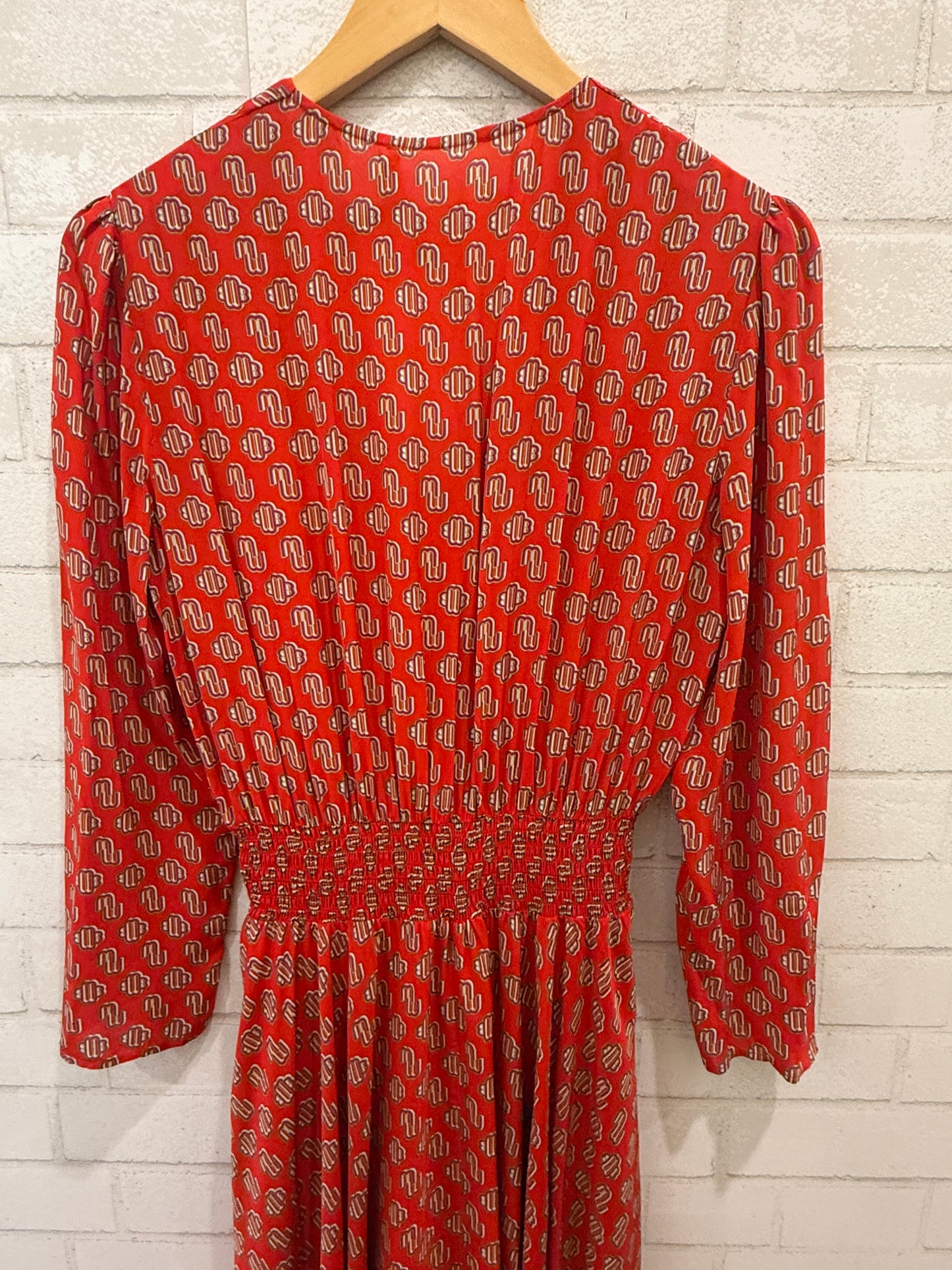 MAJE LS  V Neck  Long Dress/ EU40- M