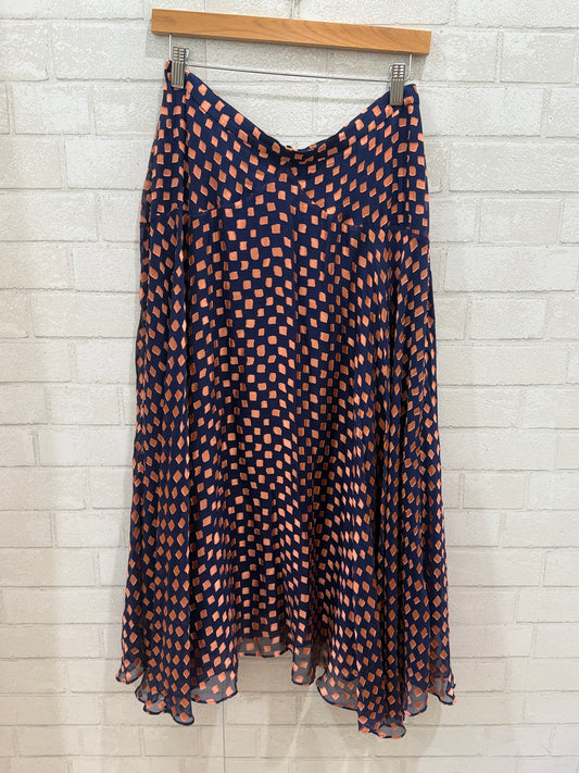 SALONI Silk Long Skirt/ US10-L