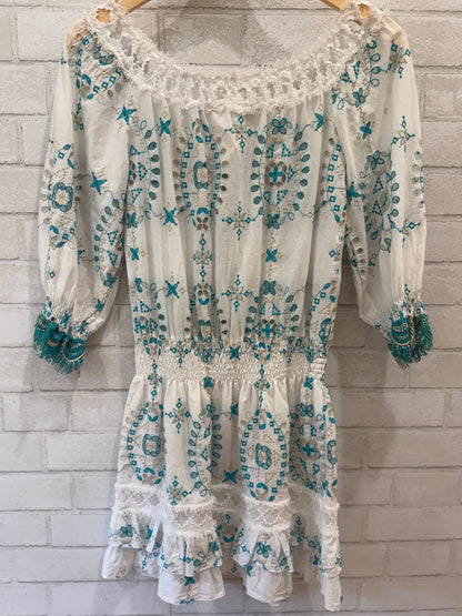 TEMPTATION LS Eyelet Dress / S
