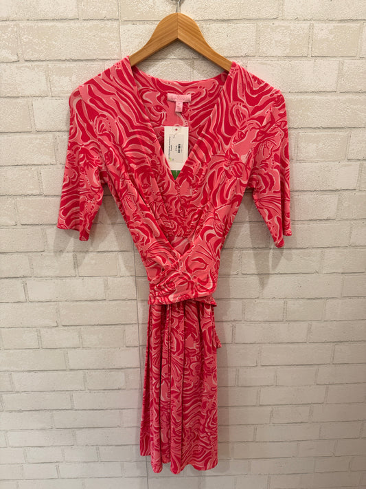 LILLY PULITZER NWT SS Midi Wrap Dress/XS