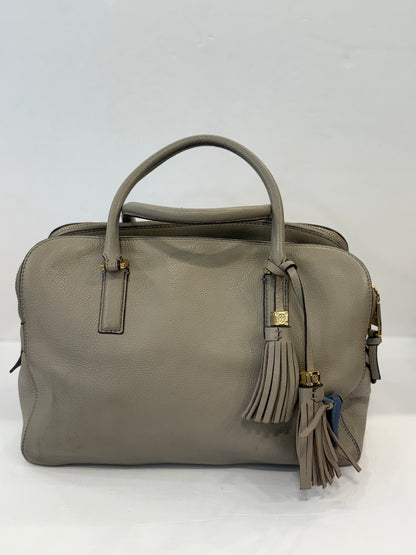TORY BURCH Leather Triple Zip Satchel Bag