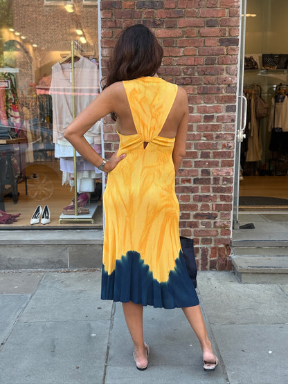 PROENZA SCHOULER Tie Dye Knotted Back Dress / S