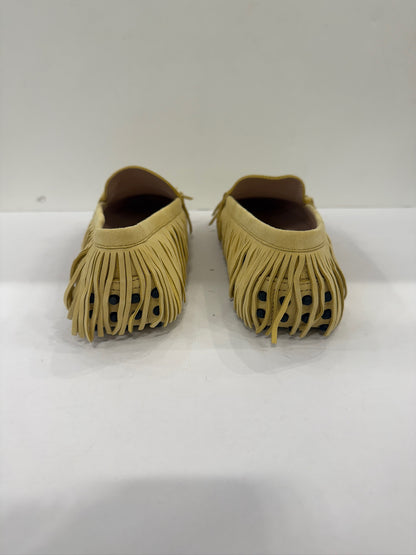 TOD'S NWT Suede Driving Yellow Loafers / US8