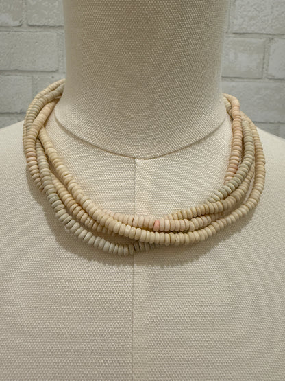 Short beaded 4 layer necklace