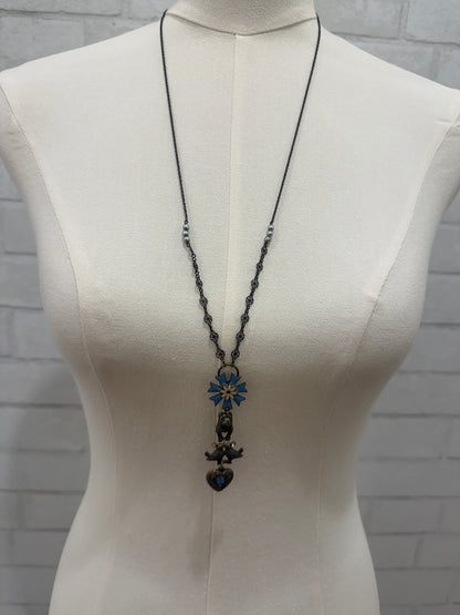 COMPTOIR DES COTONNIERS Necklace with bird dog heart