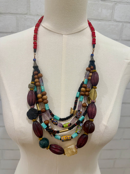 NO BRAND Jewelry Necklace - 5 layers