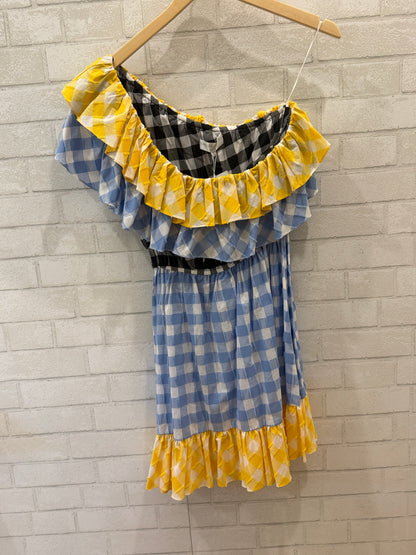CAROLINE CONSTAS mini one shoulder dress NWT/ S
