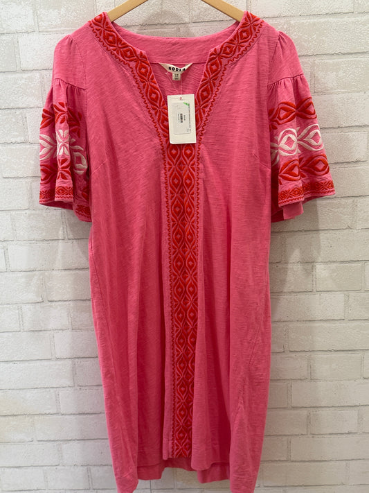 BODEN Cotton embroidered SS Dress / M-8