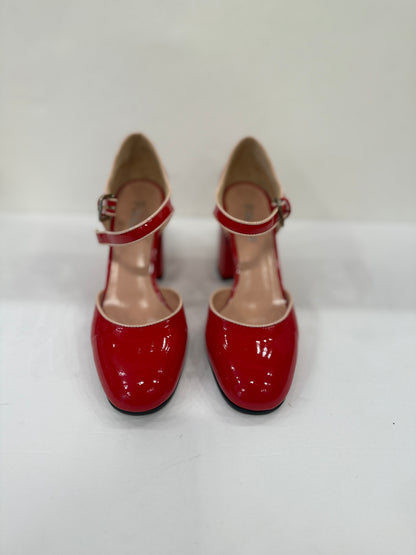 POLLINI HHeels  Patent Leather Mary Jane Sandals/EU37-US7