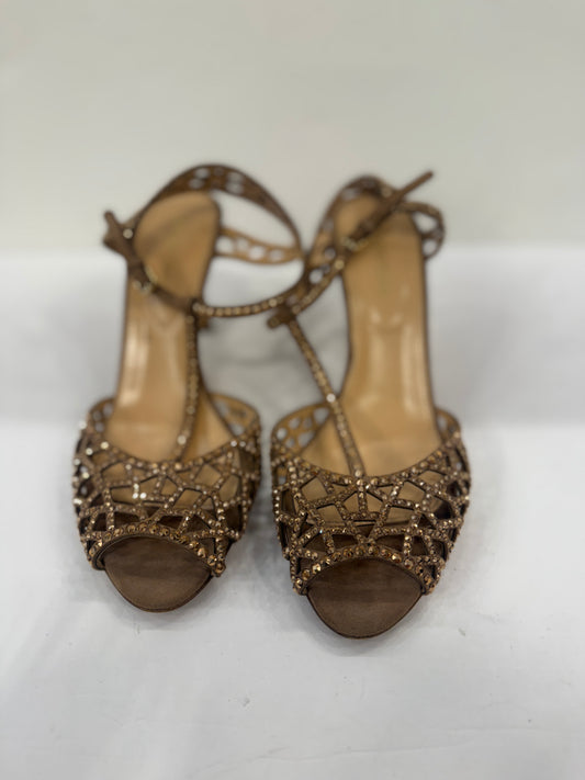 SERGIO ROSSI Strass Sandals / US7-EU37.5