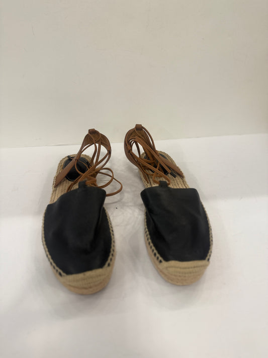 COACH NWT Leather Espadrille with laces /8.5