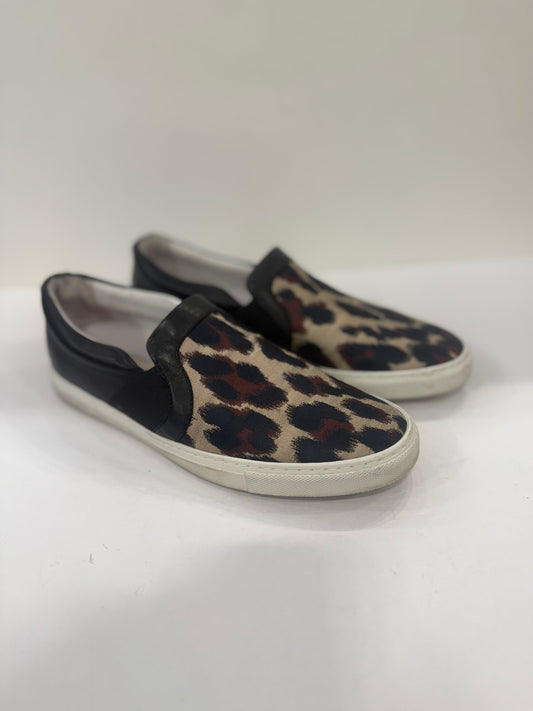 LANVIN Black Printed Pull-On Sneakers / 8.5US-39EU