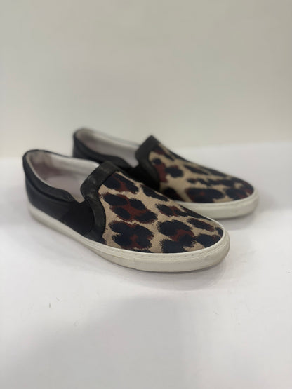 LANVIN Black Printed Pull-On Sneakers / 8.5US-39EU