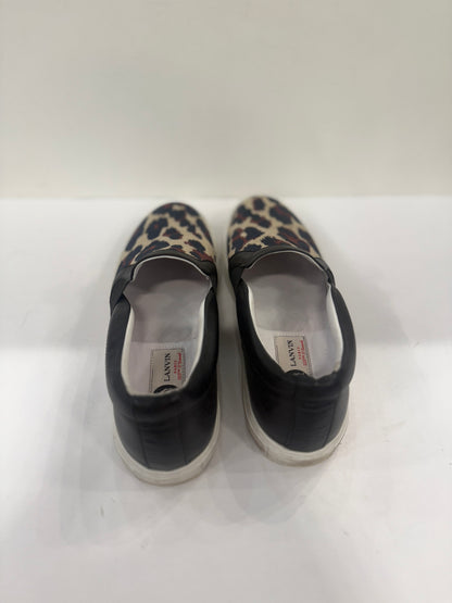 LANVIN Black Printed Pull-On Sneakers / 8.5US-39EU