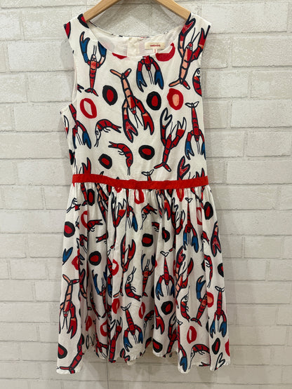 CATIMINI Lobster printed Voile Dress 14Y
