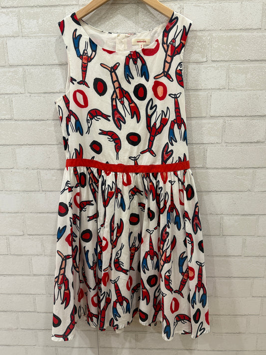 CATIMINI Lobster printed Voile Dress 14Y