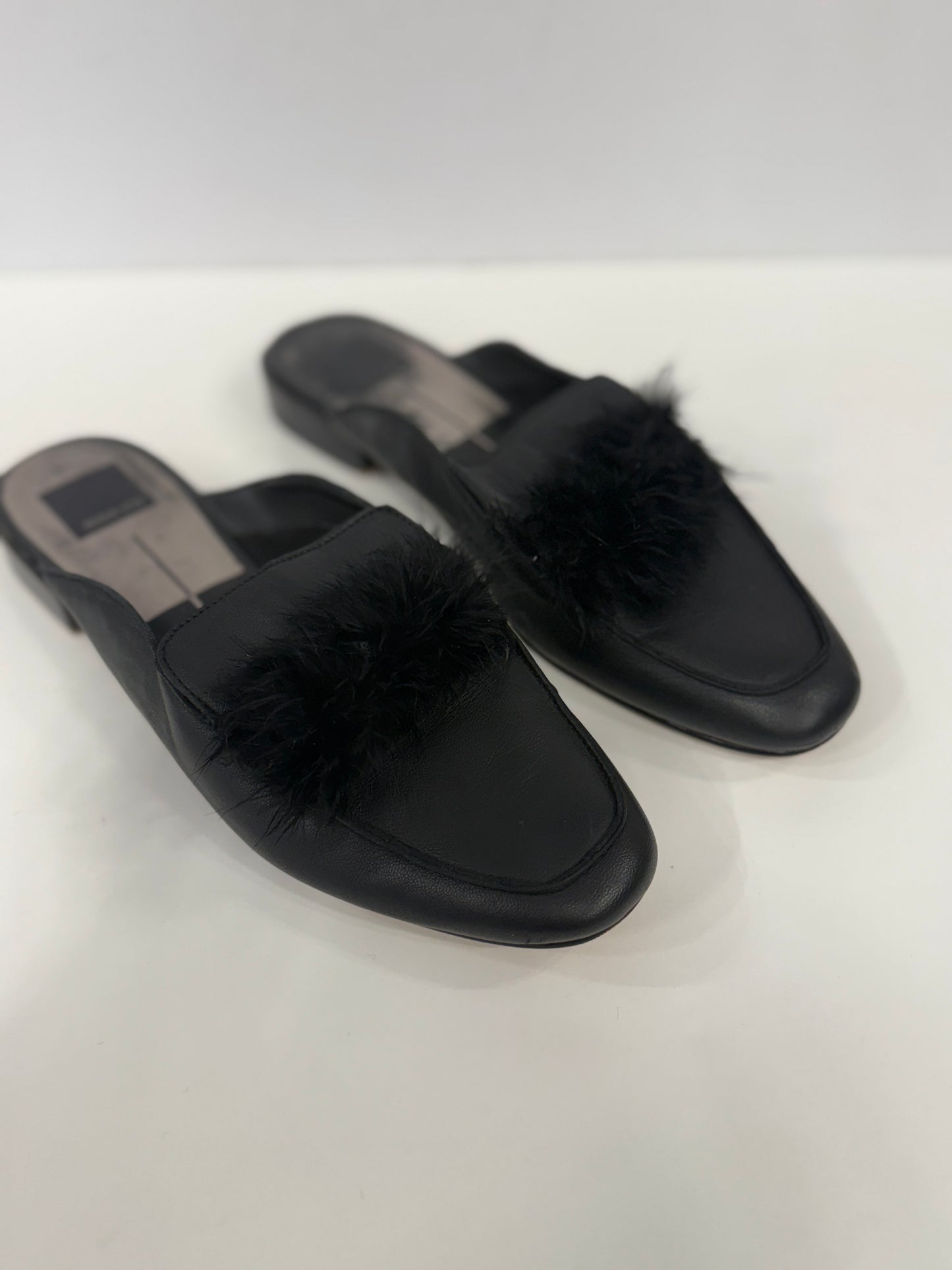 DOLCE VITA Criss-Cross Feather Mules / US: 8.5- EU:39