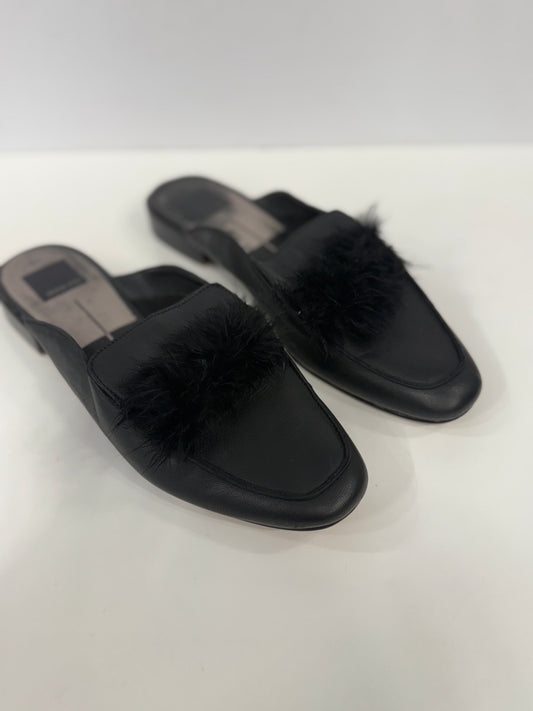DOLCE VITA Criss-Cross Feather Mules / US: 8.5- EU:39