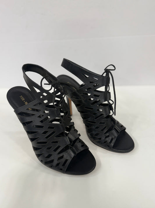 POUR LA VICTOIRE Sling Bacl Leather Cut / US: 8.5- EU: 39