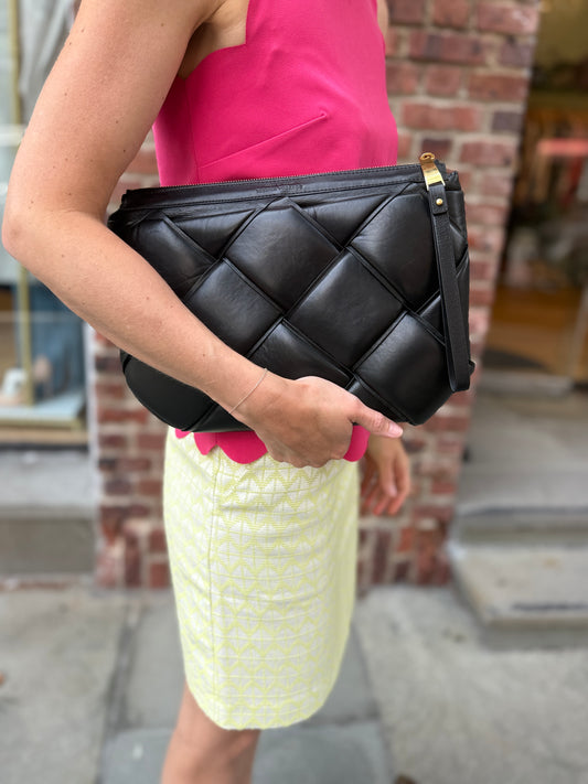 BOTTEGA VENETA Maxi Leather Padded Clutch