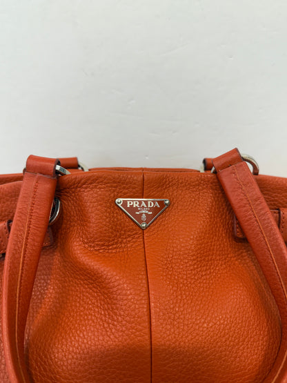 PRADA Vitello lether Daino Shoulder Bag
