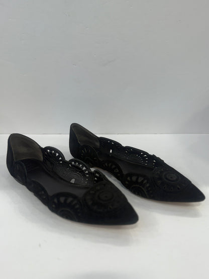 TORY BURCH Pointy Suede Ballerines/US9-EU40