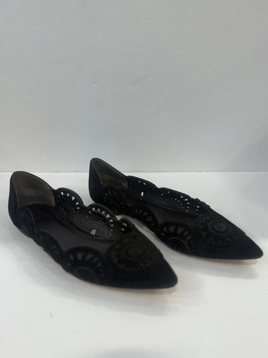 TORY BURCH Pointy Suede Ballerines/US9-EU40