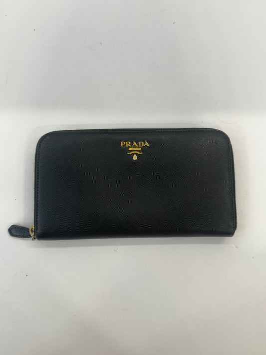 PRADA safiano Leather Long Wallet/OS