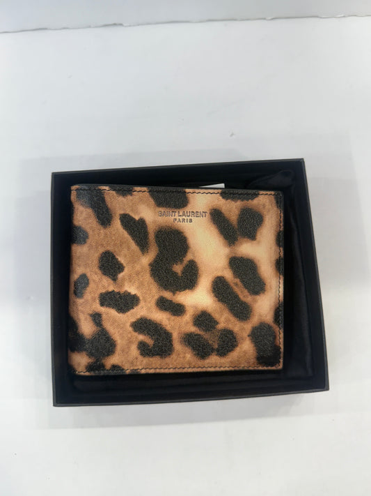 YVES SAINT LAURENT NWT In Box  Grained leather Wallet/OS