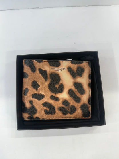 YVES SAINT LAURENT NWT In Box Grained leather Wallet/OS