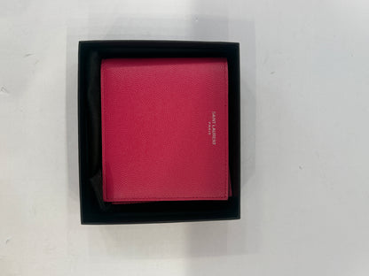 YVES SAINT LAURENT NWT In Box  Grained leather Wallet/OS