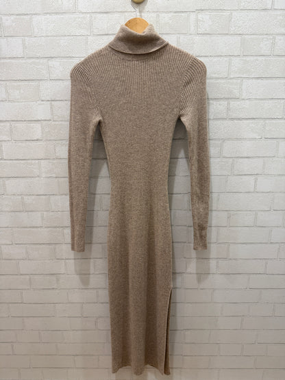 REFORMATION Ribbed Cashmere Turtle neck Dress / XS