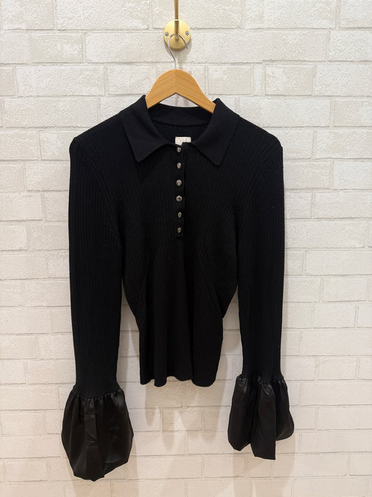 MAEVE NWT LS Satin Poignet Sweater/XL