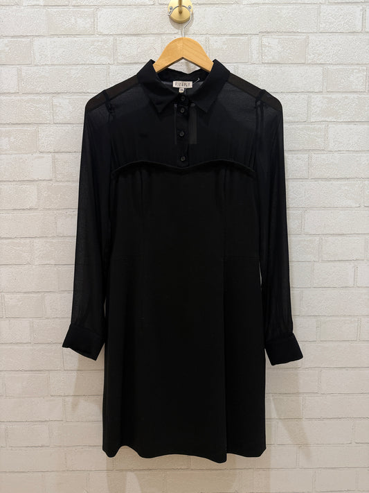 CLAUDIE PIERLOT Dual Texture Dress / M-EU38