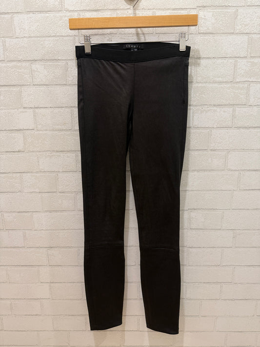 THEORY leather leggings NWT/ XXS