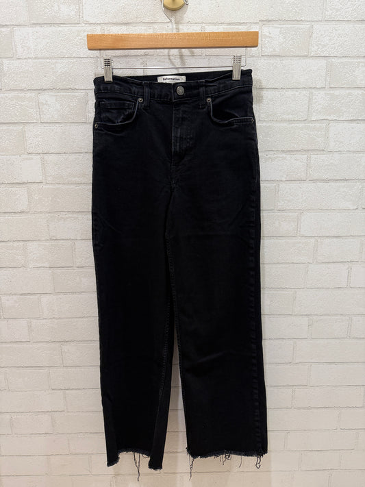 REFORMATION High Rise Wide Leg Jeans/ US:26-EU:S