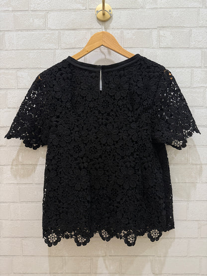 SAKS FIFTH AVENUE SS Embroided Top/ US:L-EU:42