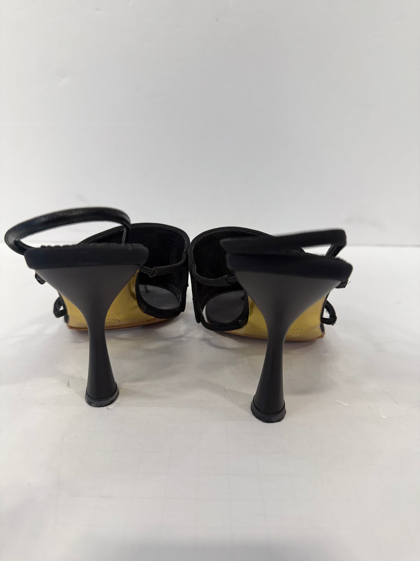 CHANEL Heels Sandals With Logo On Top/ US 6-EU36