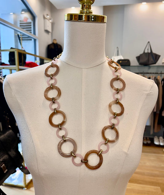 NO BRAND Link Chain Pink tone Necklace