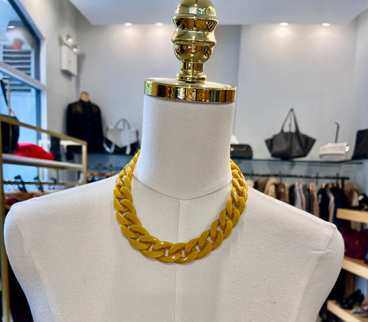 NO BRAND Yellow Chunky Necklace