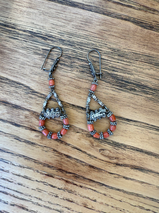 NO BRAND Pendant Earrings With Small Pearls